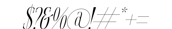 Qartech Italic Font OTHER CHARS