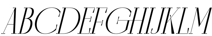 Qartech Italic Font UPPERCASE