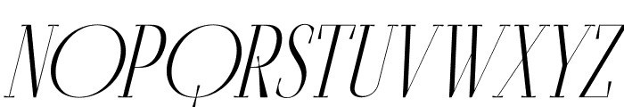 Qartech Italic Font UPPERCASE