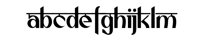 Qasira Font LOWERCASE