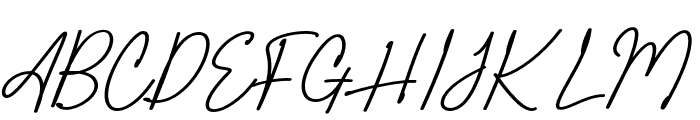 QastasHandwritting Font UPPERCASE