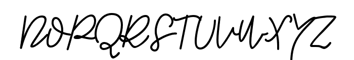 Qasteria-Regular Font UPPERCASE