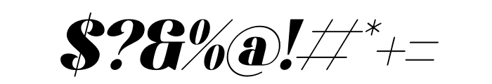 Qatro Italic Font OTHER CHARS