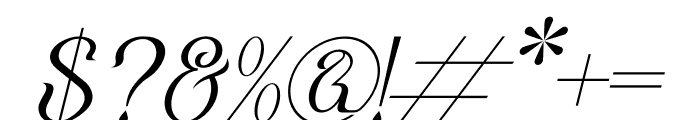 Qaugherty Italic Font OTHER CHARS