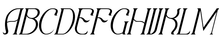 Qaugherty Italic Font UPPERCASE