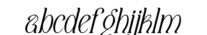 Qaugherty Italic Font LOWERCASE