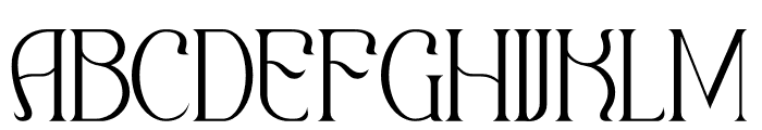 Qaugherty Font UPPERCASE