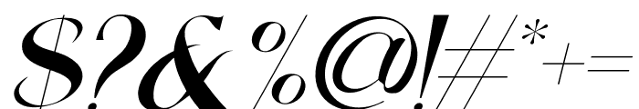 Qechika Italic Font OTHER CHARS