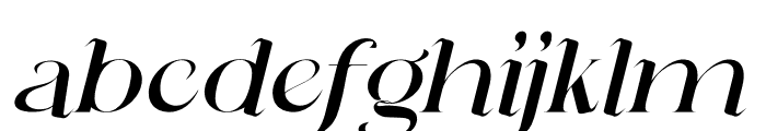 Qechika Italic Font LOWERCASE