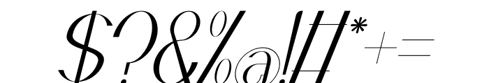 Qecliga Italic Font OTHER CHARS