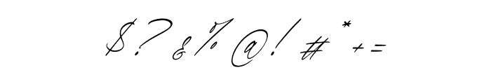 Qedgan Mellodysta Script Italic Font OTHER CHARS