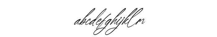 Qedgan Mellodysta Script Italic Font LOWERCASE