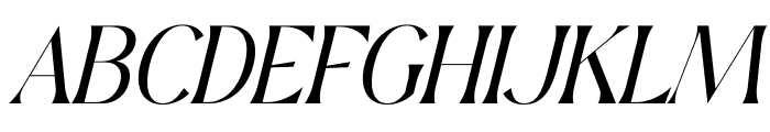 Qedgan Mellodysta Serif Italic Font UPPERCASE