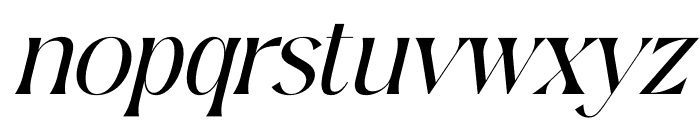 Qedgan Mellodysta Serif Italic Font LOWERCASE