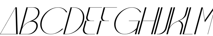 Qegor Italic Font LOWERCASE
