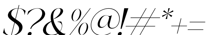 Qeilab Italic Font OTHER CHARS
