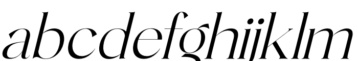 Qeinsha Italic Font LOWERCASE