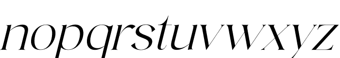 Qeinsha Italic Font LOWERCASE