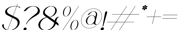 Qelista Italic Font OTHER CHARS