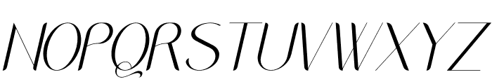 Qelista Italic Font UPPERCASE