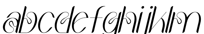Qelista Italic Font LOWERCASE