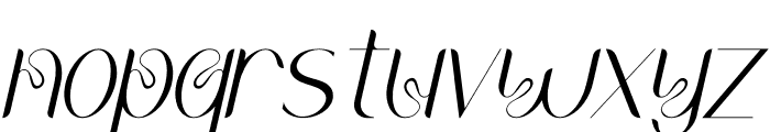 Qelista Italic Font LOWERCASE