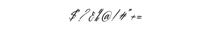 Qenithamy Blainora Italic Font OTHER CHARS