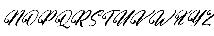 Qentyson Humberta Italic Font UPPERCASE