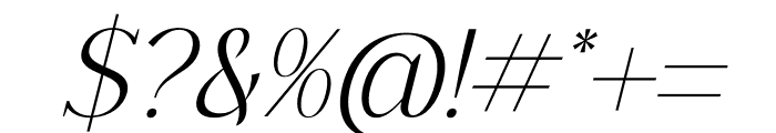 Qeraldin Italic Font OTHER CHARS