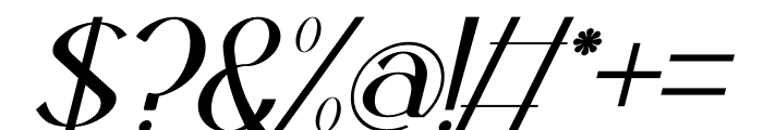 Qerclia Italic Font OTHER CHARS