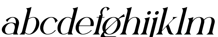 Qerclia Italic Font LOWERCASE