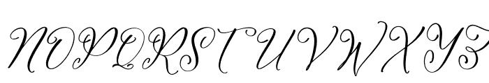 Qerginas Frenchstyle Script Italic Font UPPERCASE