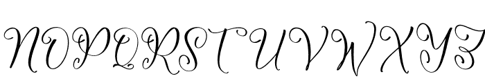 Qerginas Frenchstyle Script Font UPPERCASE