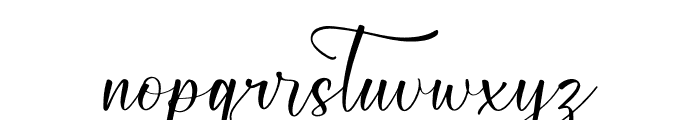 Qerginas Frenchstyle Script Font LOWERCASE