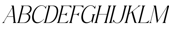 Qerginas Frenchstyle Serif Italic Font UPPERCASE