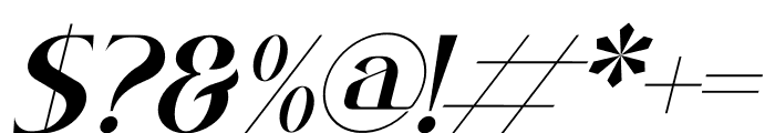 Qermola Italic Font OTHER CHARS
