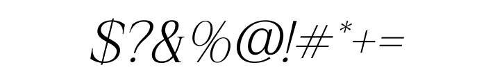Qestrafin Italic Font OTHER CHARS