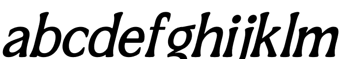Qetalon Italic Font LOWERCASE