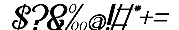 Qhafize Italic Font OTHER CHARS