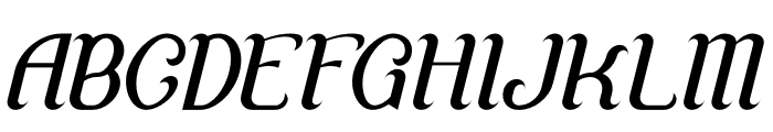 Qhafize Italic Font UPPERCASE