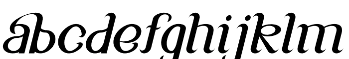 Qhafize Italic Font LOWERCASE