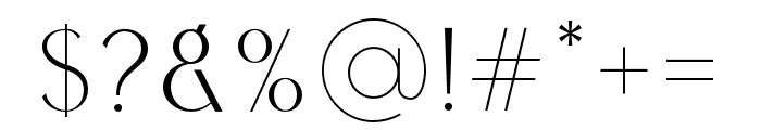 Qhairo-ExtraLight Font OTHER CHARS