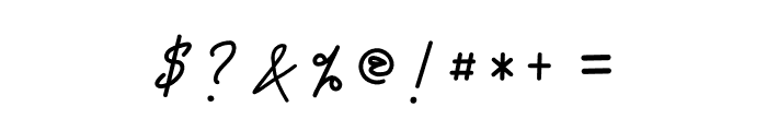 Qhueeny Signature Font OTHER CHARS