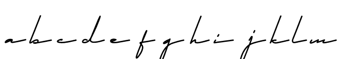 Qhueeny Signature Font LOWERCASE