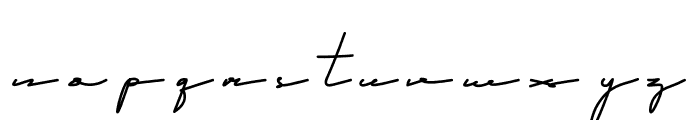 Qhueeny Signature Font LOWERCASE
