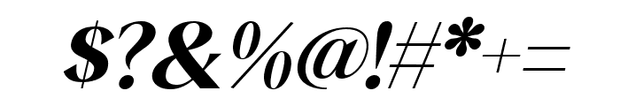 Qia Display Bold Italic Font OTHER CHARS