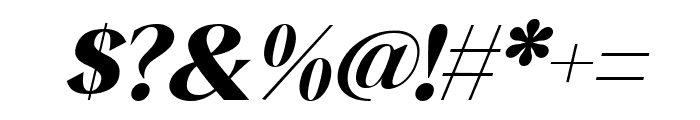 Qia Display Extra Bold Italic Font OTHER CHARS