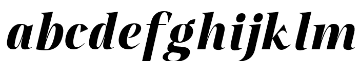 Qia Display Extra Bold Italic Font LOWERCASE