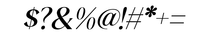 Qia Display Medium Italic Font OTHER CHARS