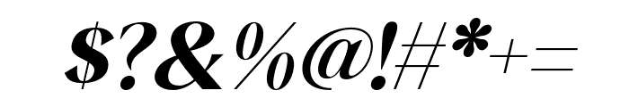 QiaDisplay-BoldItalic Font OTHER CHARS